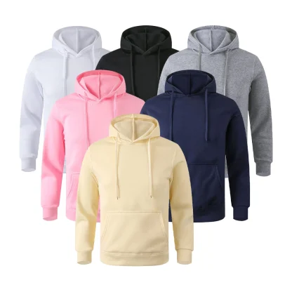 Solid Sweatshirt with Open Front Pocket - Image 2
