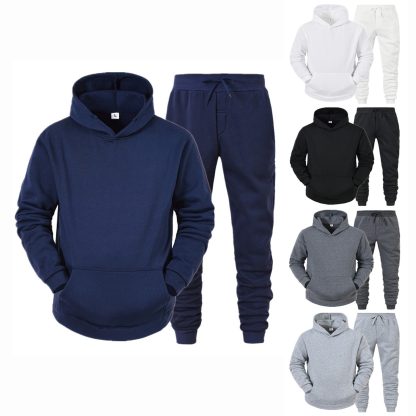 Plain Color Comfortable Fitted Sweatsuits - Image 8