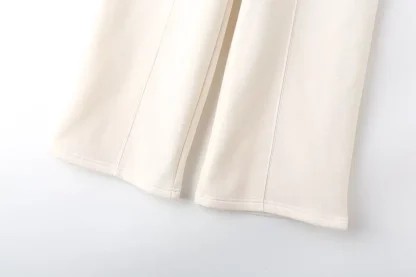 Trendy Sweatsuit with Wide Leg Pants - Image 7