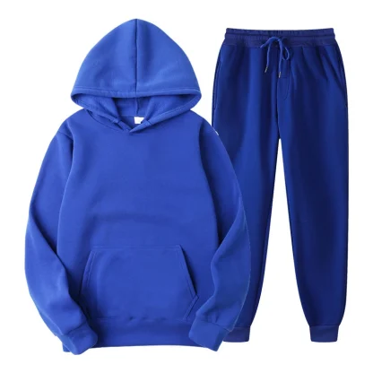 Plain Casual Sweatshirt with Matching Jogger - Image 6