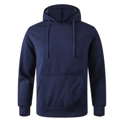 Solid Sweatshirt with Open Front Pocket - Image 5