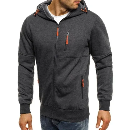 Hooded Sweatshirt with Zippered Pocket - Image 7