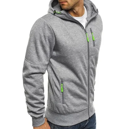 Hooded Sweatshirt with Zippered Pocket - Image 8