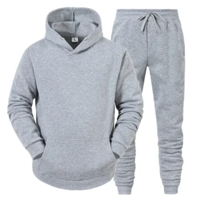 Plain Color Comfortable Fitted Sweatsuits - Image 5