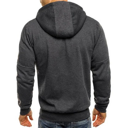 Hooded Sweatshirt with Zippered Pocket - Image 4