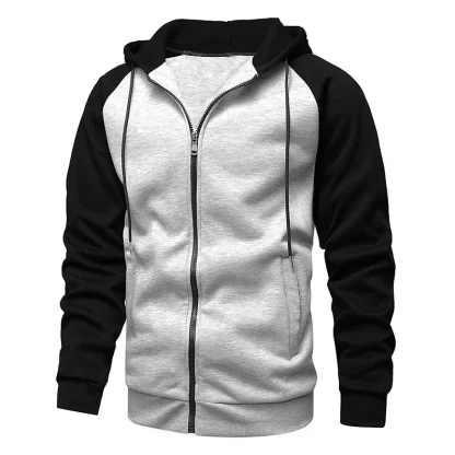 Zip-Up Hooded Jacket with Drawstring - Image 6