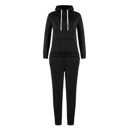 Fitted Plain Color Sweatsuit for Women - Image 4