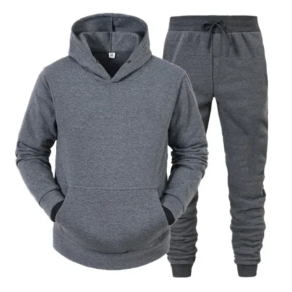 Plain Color Comfortable Fitted Sweatsuits - Image 11