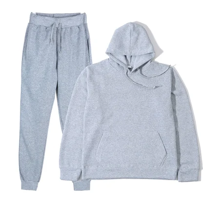 Pullover Sweatsuit with Multi Pockets - Image 4