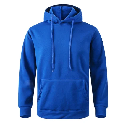 Solid Sweatshirt with Open Front Pocket - Image 4