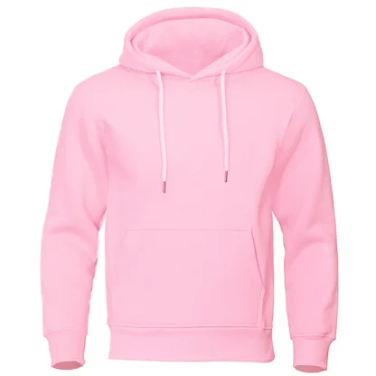 Casual Plain Color Sweatsuit with Hood - Image 13