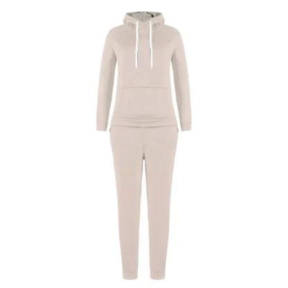 Fitted Plain Color Sweatsuit for Women