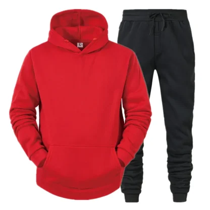 Plain Color Comfortable Fitted Sweatsuits - Image 10