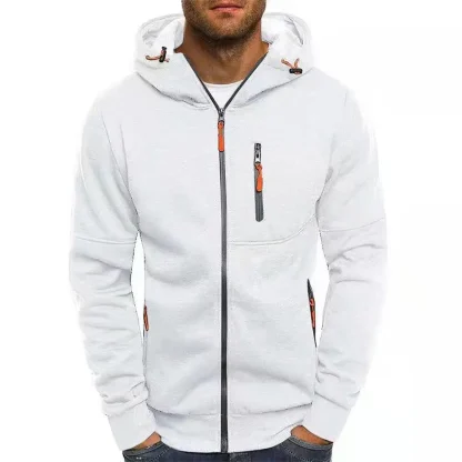 Hooded Sweatshirt with Zippered Pocket - Image 11