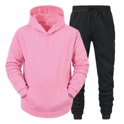 Plain Color Comfortable Fitted Sweatsuits - Image 9