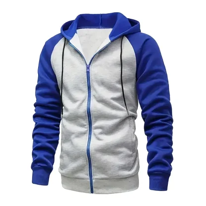 Zip-Up Hooded Jacket with Drawstring - Image 10