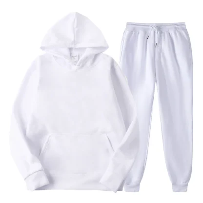 Plain Casual Sweatshirt with Matching Jogger - Image 4