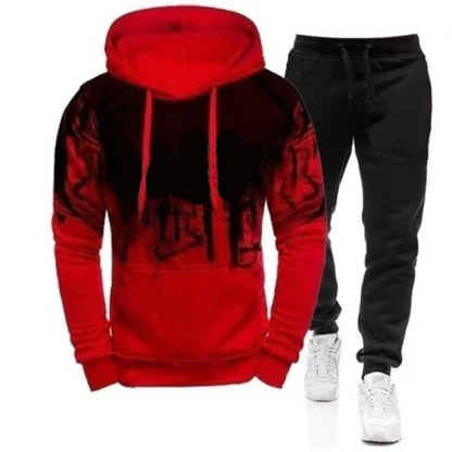 Printed Pullover Sweatshirt with Matching Jogger - Image 4