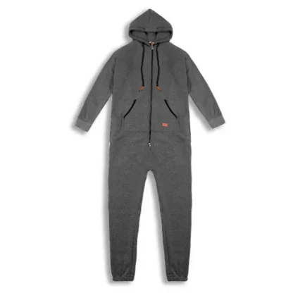 Onesie Zippered Sweatsuit with Hoodie - Image 7