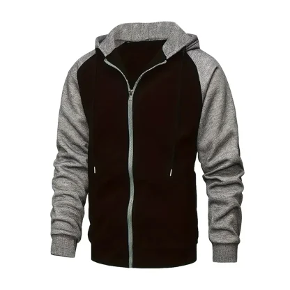 Zip-Up Hooded Jacket with Drawstring - Image 11