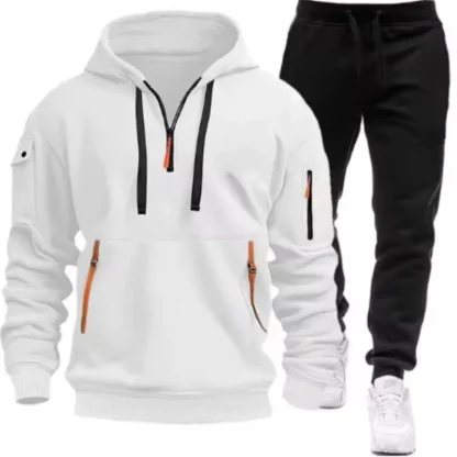 Pullover Sweatsuit with Multi Pockets - Image 7
