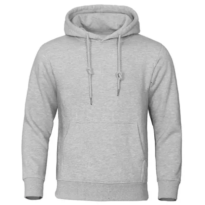 Casual Plain Color Sweatsuit with Hood - Image 9