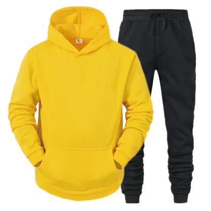 Plain Color Comfortable Fitted Sweatsuits - Image 6