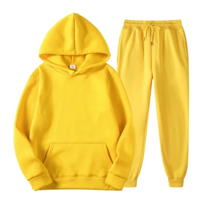 Plain Casual Sweatshirt with Matching Jogger - Image 14