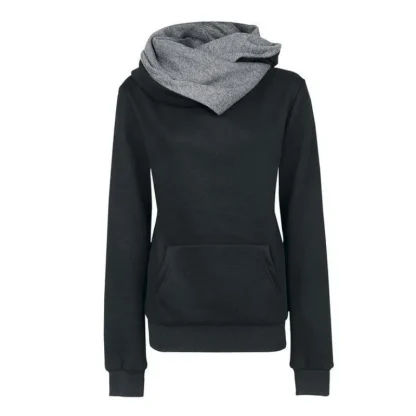 Fitted Sweatshirt with Thick Hood Design - Image 3