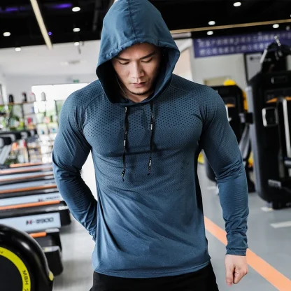 Breathable Hooded Sweatshirt for Men - Image 4