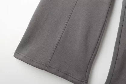 Trendy Sweatsuit with Wide Leg Pants - Image 15