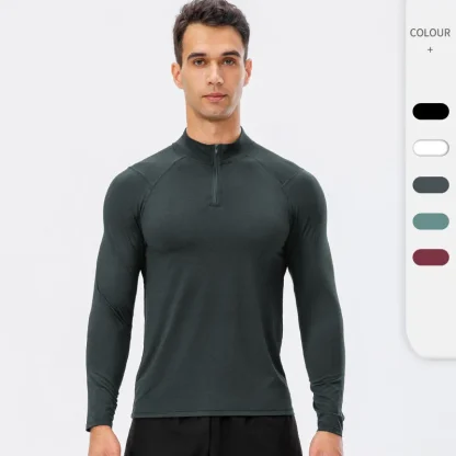 Fitness Long Sleeve Quick-Dry Sweatshirt - Image 2