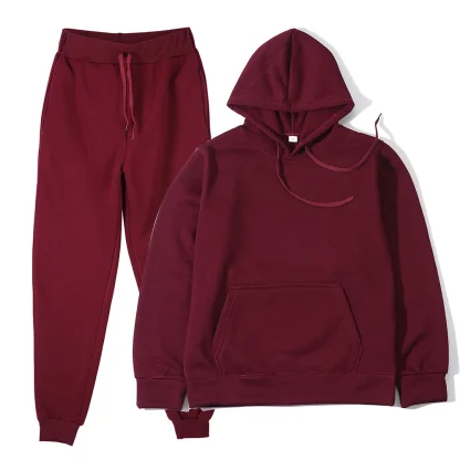 Pullover Sweatsuit with Multi Pockets - Image 14