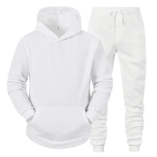 Plain Color Comfortable Fitted Sweatsuits