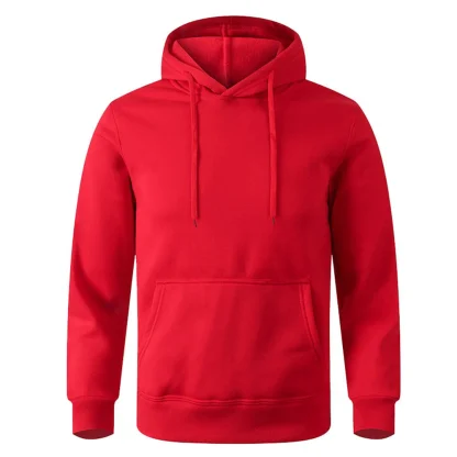 Solid Sweatshirt with Open Front Pocket - Image 12