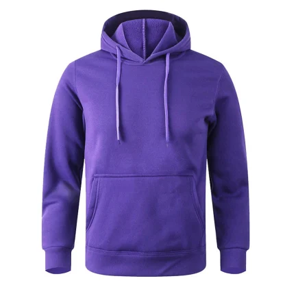 Solid Sweatshirt with Open Front Pocket - Image 6